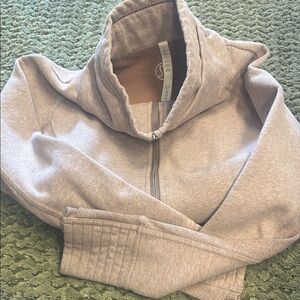 Light Gray Zip-Up Hoodie